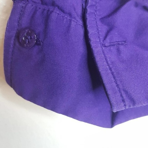 4 S Worthington Stretch Purple Top Blouse Shirt P - Picture 5 of 7